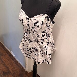 Floral Black and White Women's